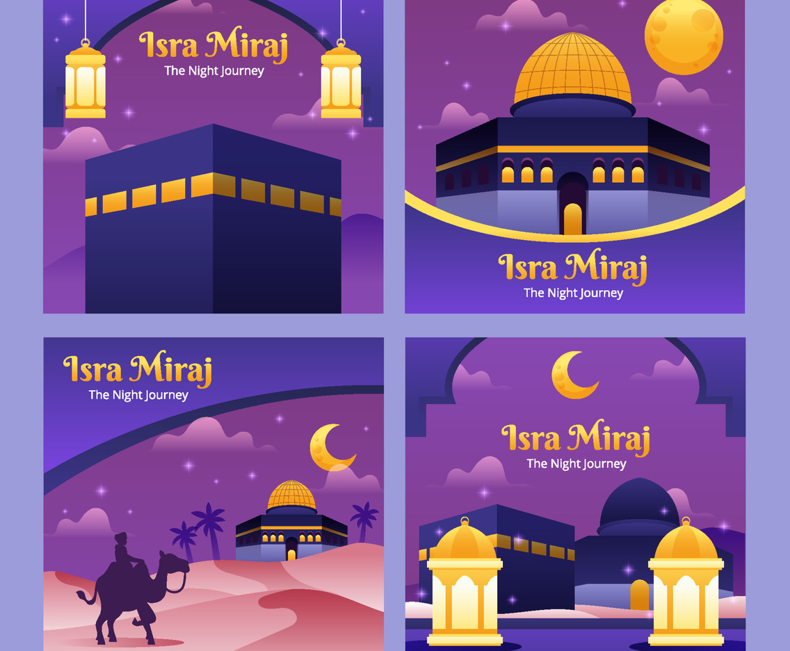 Isra Miraj Social Media Posts