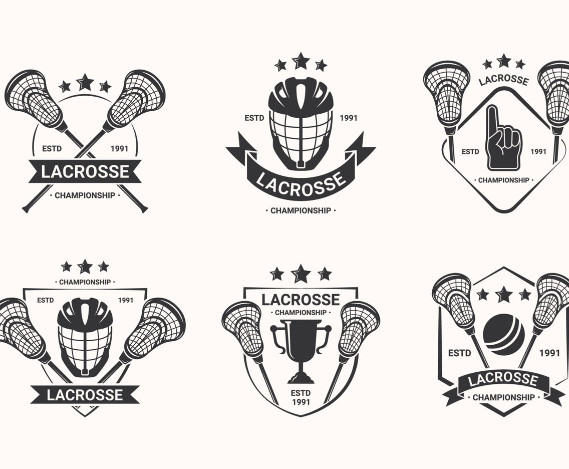 Set of Lacrosse Sport Logo