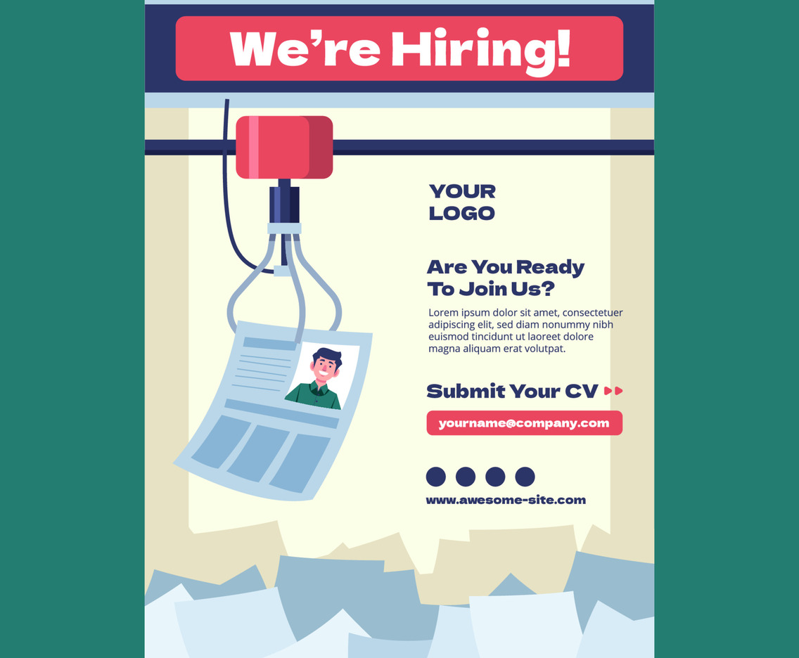 Claw Machine Hiring Poster Concept