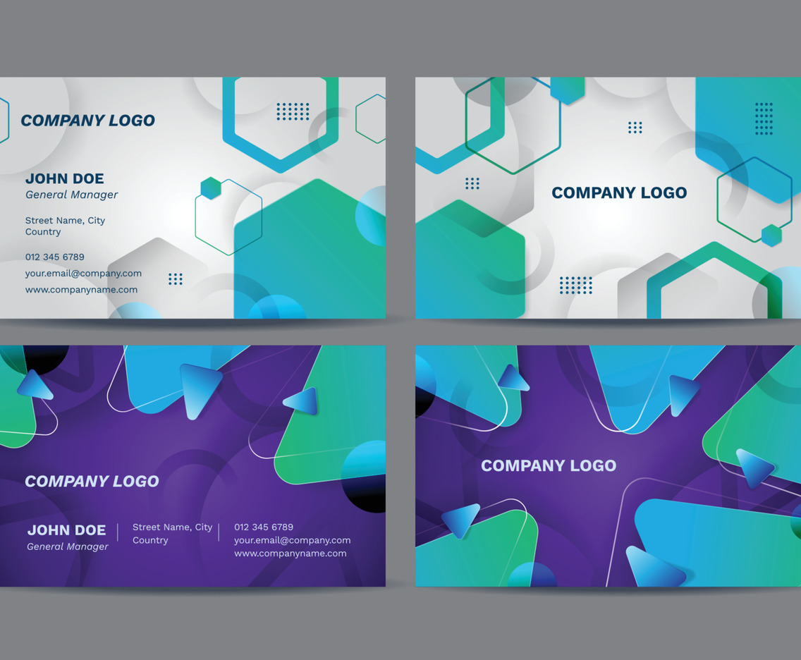 Abtract Geometric Business Card Template