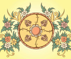 Floral Ornaments Shield