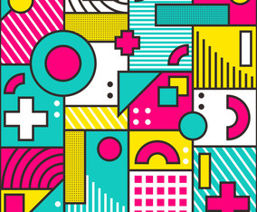 Geometric Shape Seamless Pattern Vector Art & Graphics | freevector.com