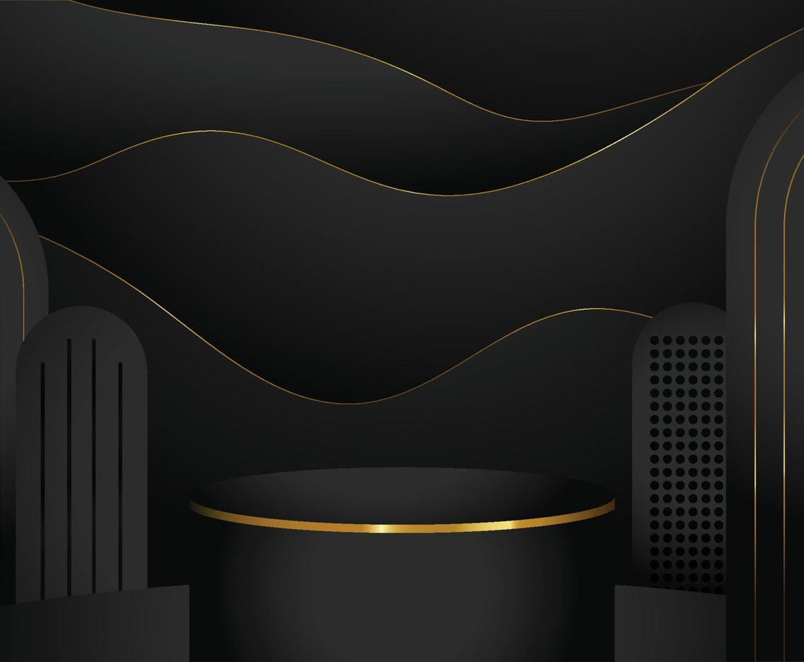 black gold abstract
