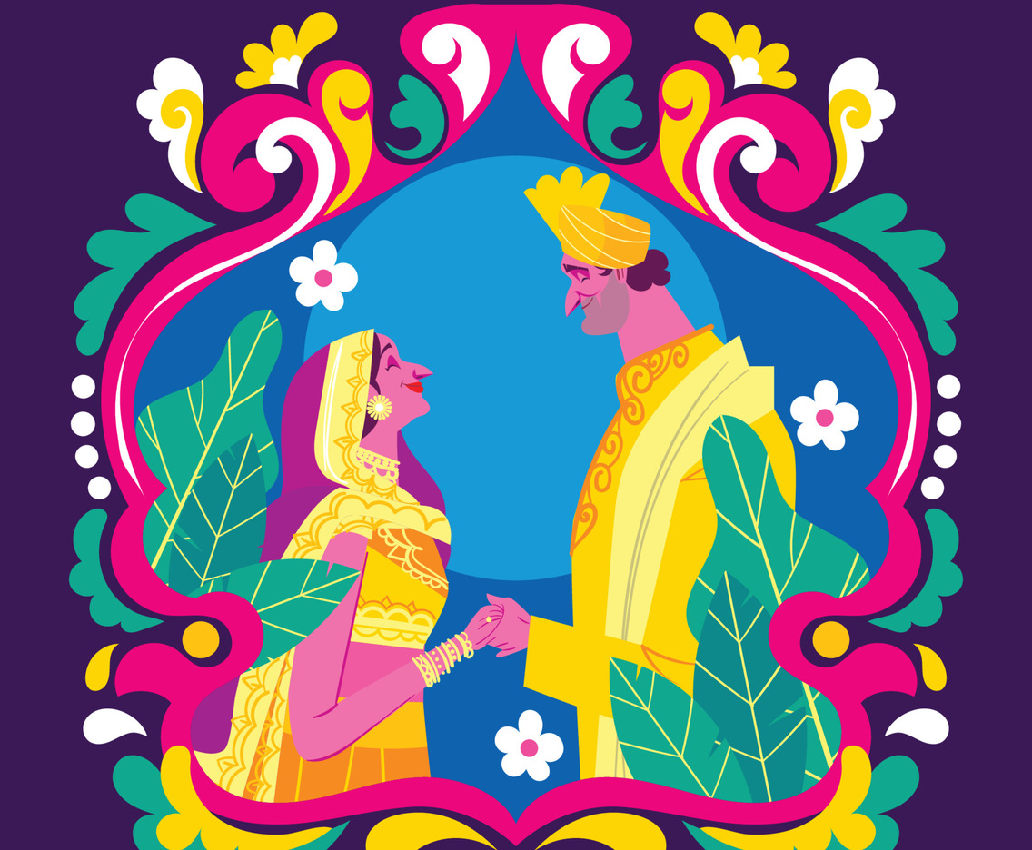 Happy Indian Couple in Marriage