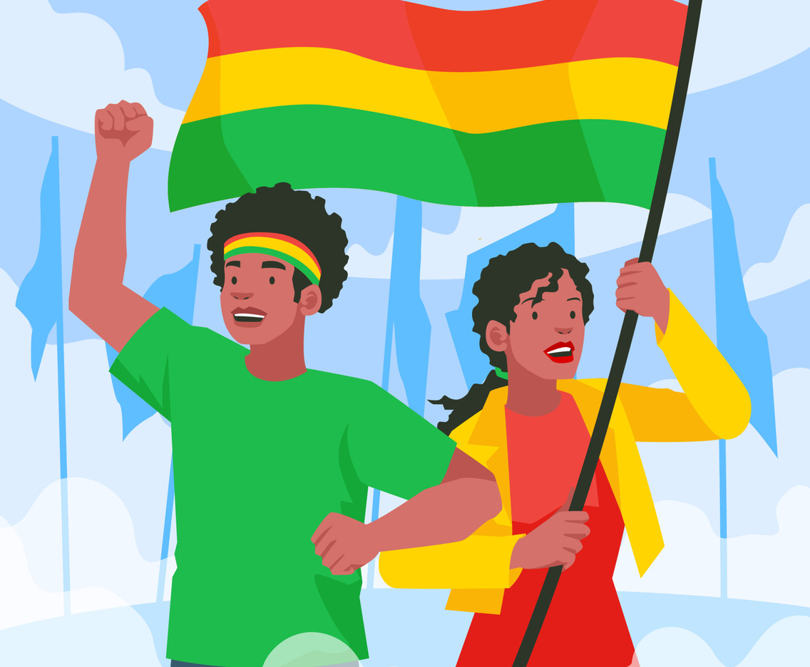 Two African Activist Stand for Black History Month