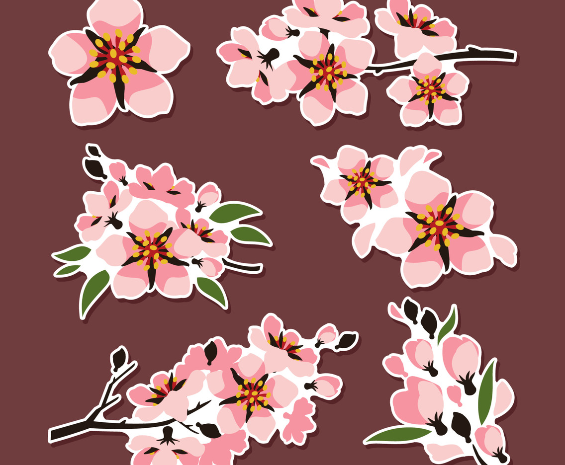 Peach Blossom Sticker Collection