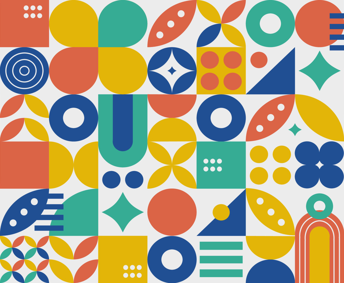 Colorful Geometric Seamless Pattern
