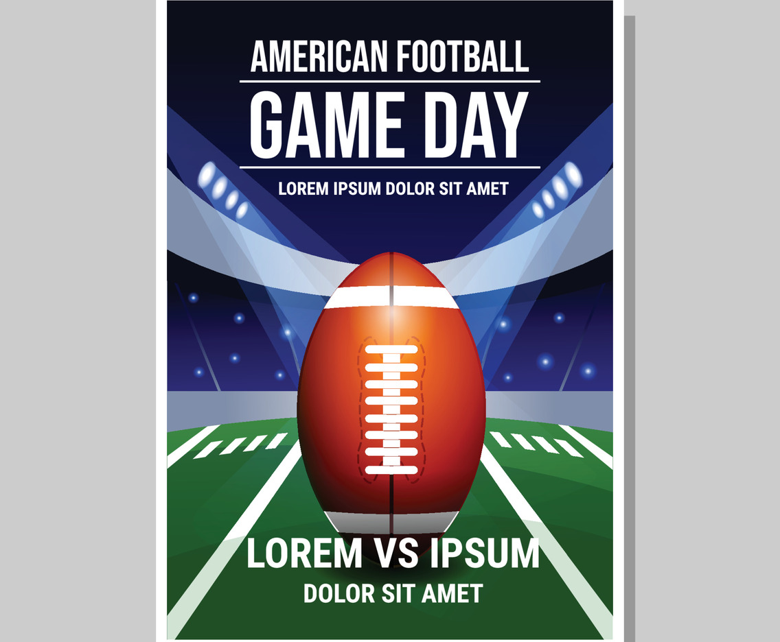American Football Game Poster Concept