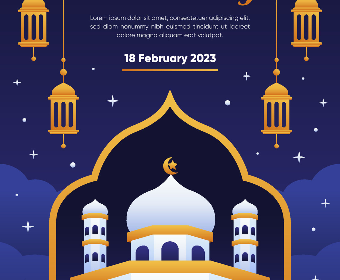 Isra Miraj Celebration Event Poster
