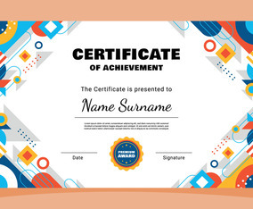 Modern Certificate Template Design Vector Art & Graphics | freevector.com