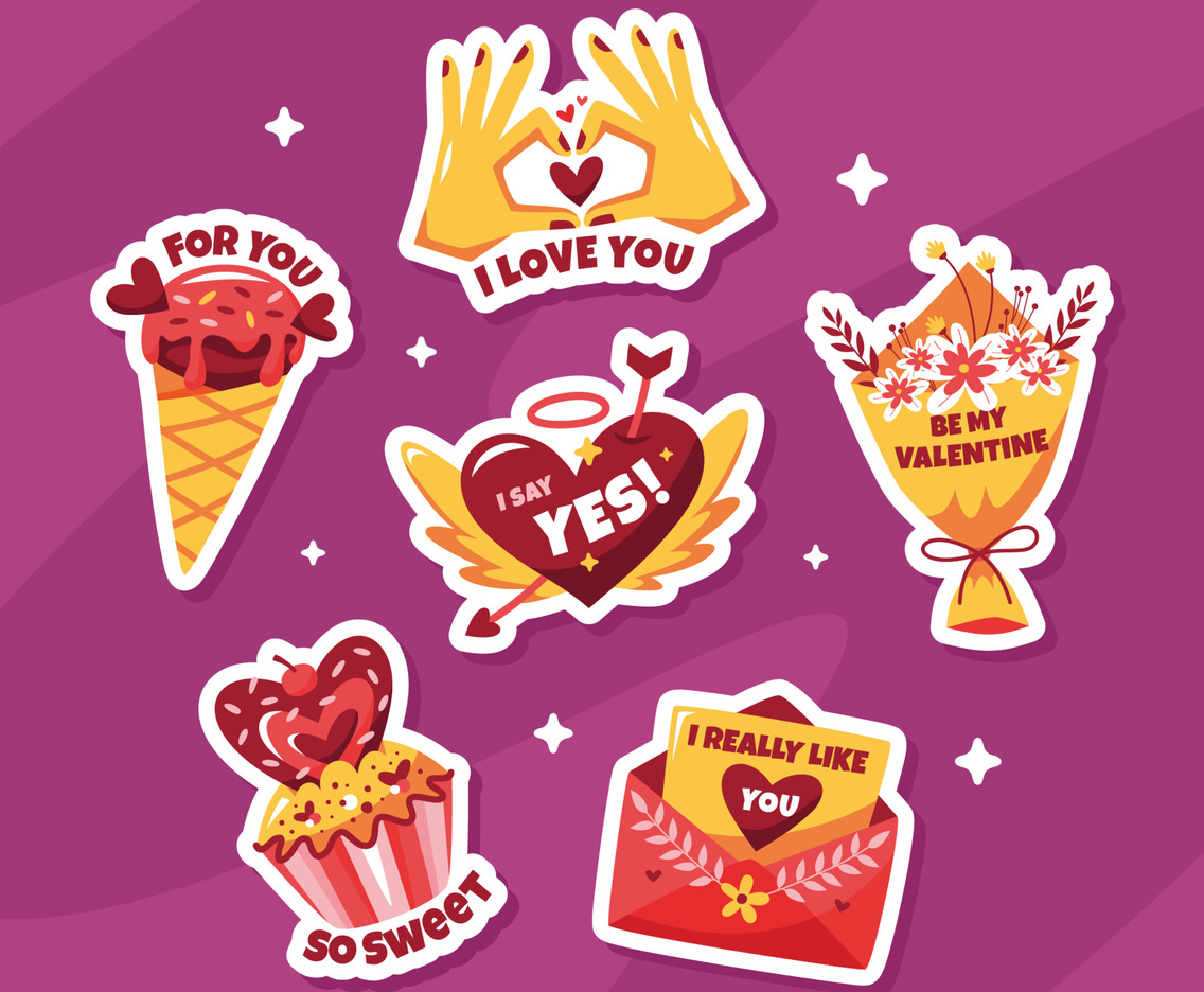 Valentine Chat Sticker Collection