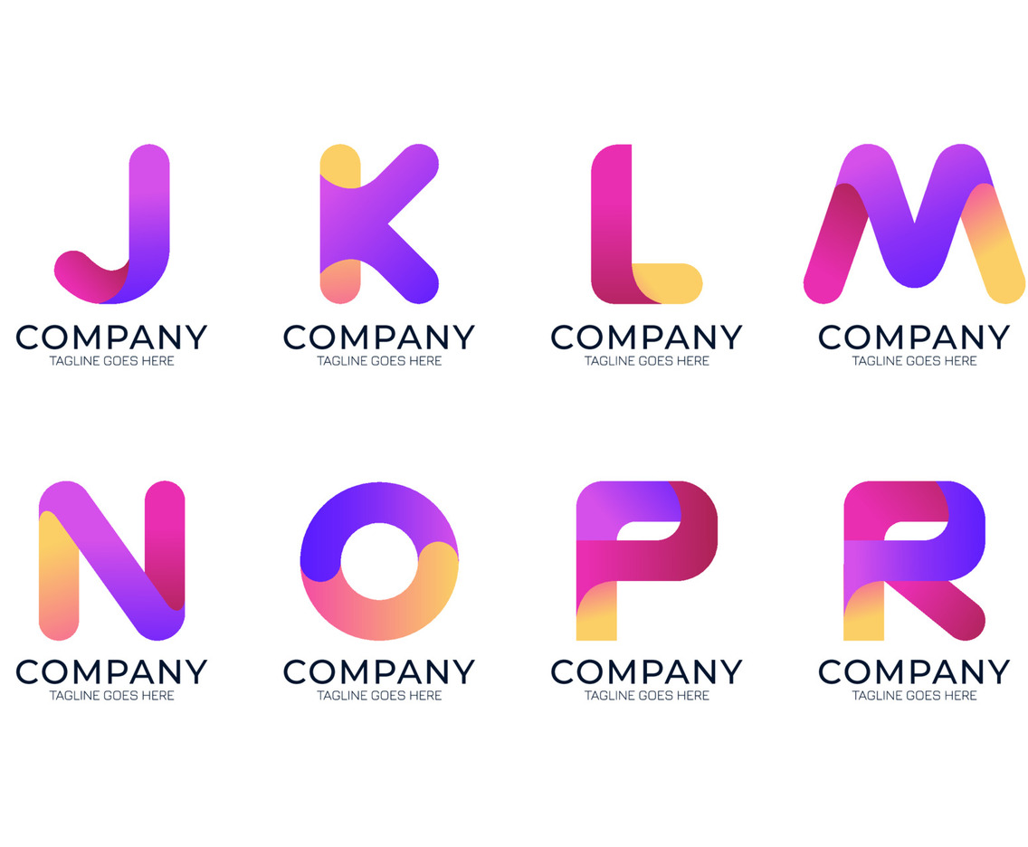 Alphabet Gradient Smooth Company Logo Pack II
