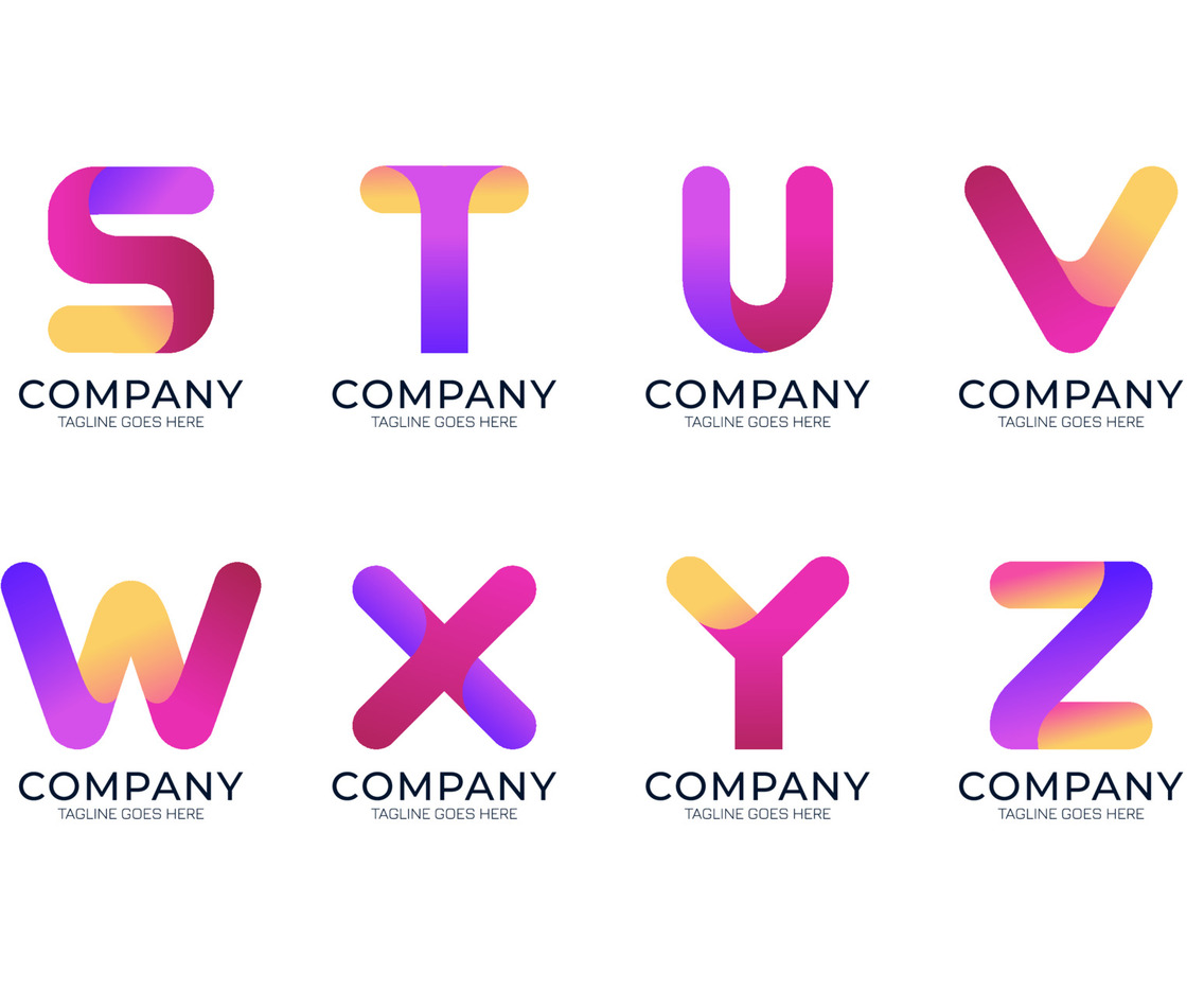 Alphabet Gradient Smooth Company Logo Pack III