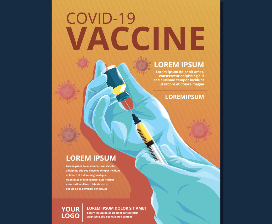 Covid 19 Vaccine Public Service Poster Template