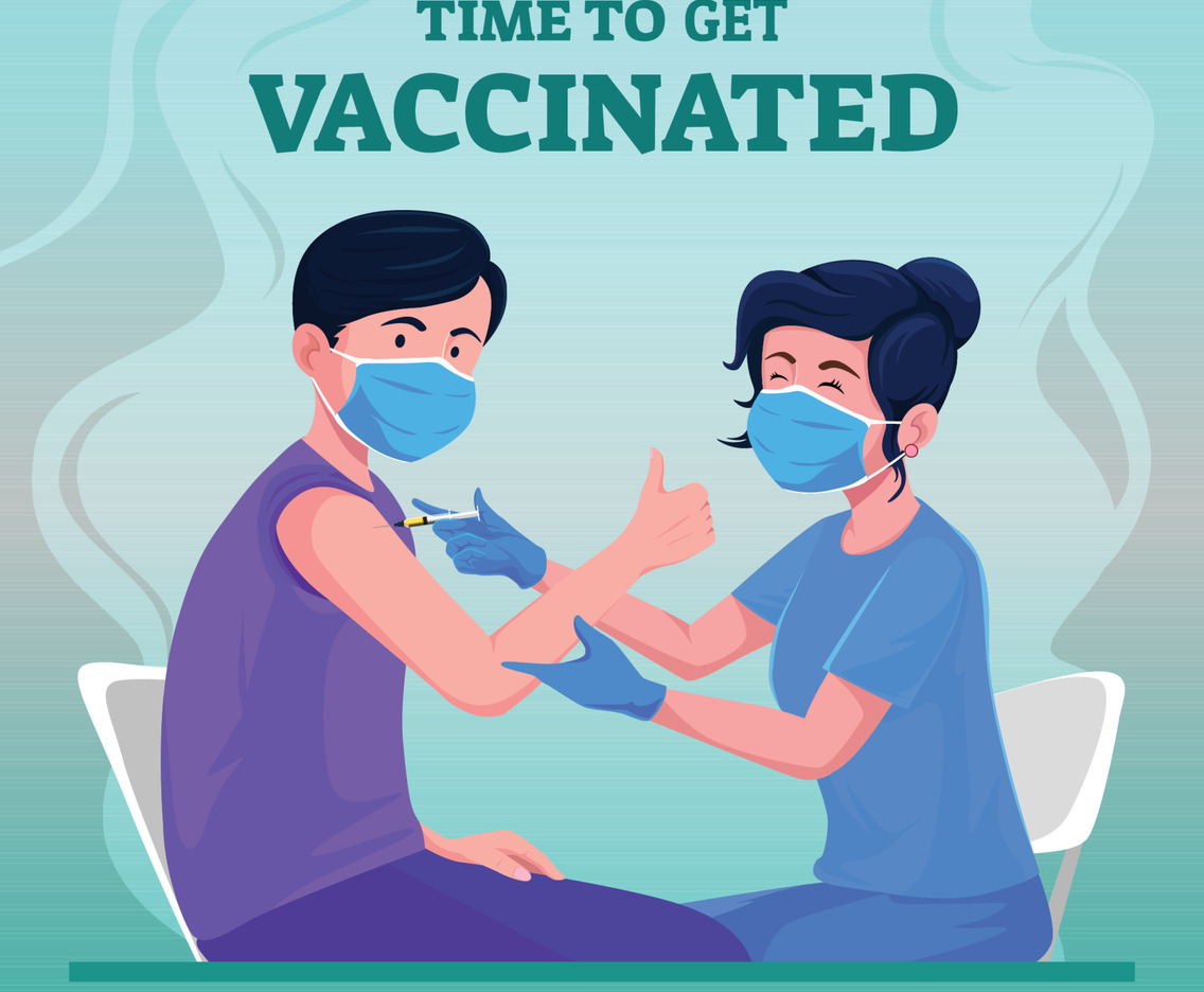 Covid 19 Vaccine Public Service Concept