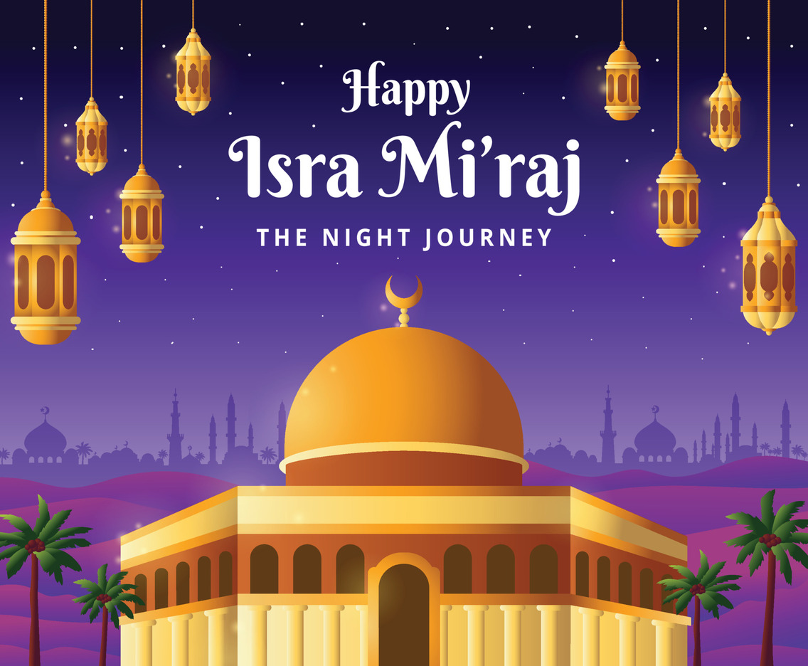 Happy Isra Miraj Concept