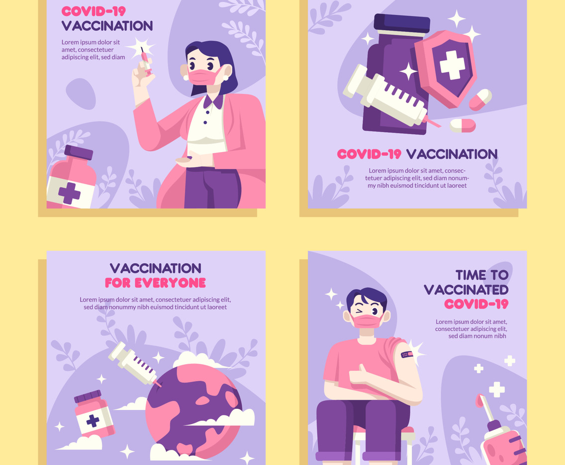 Covid-19 Vaccination Social Media Template