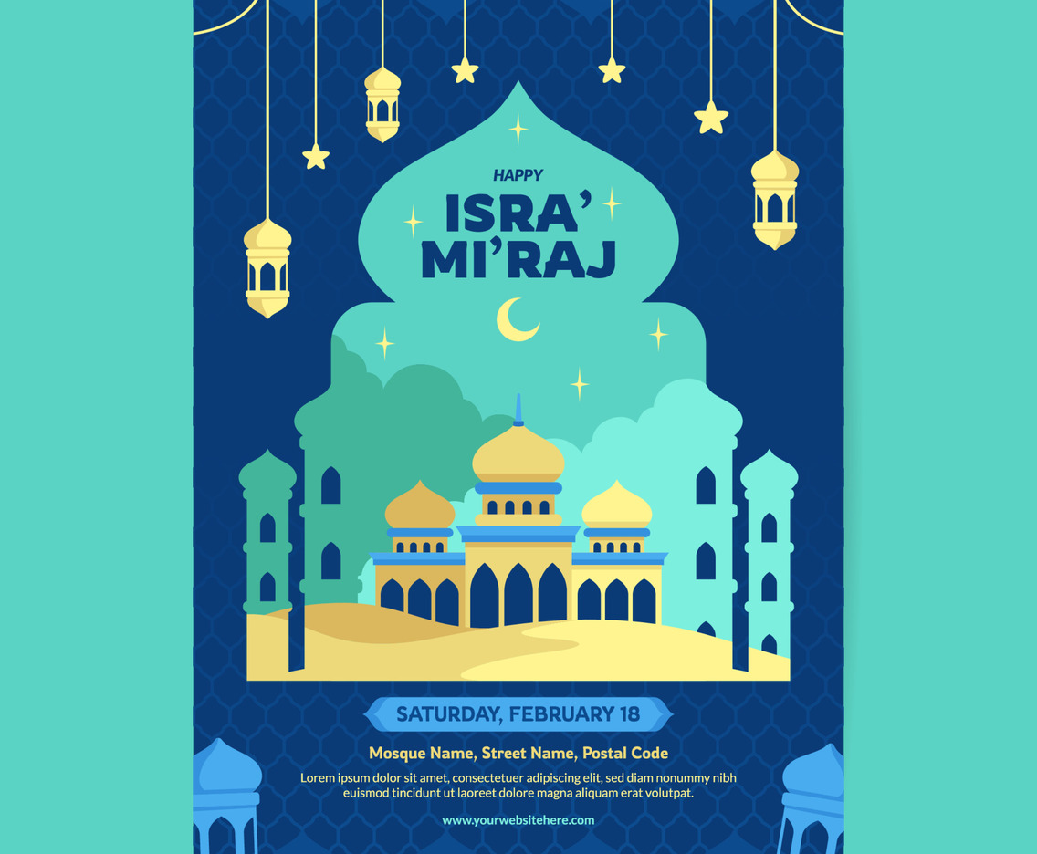 Isra Mi'raj Poster Template