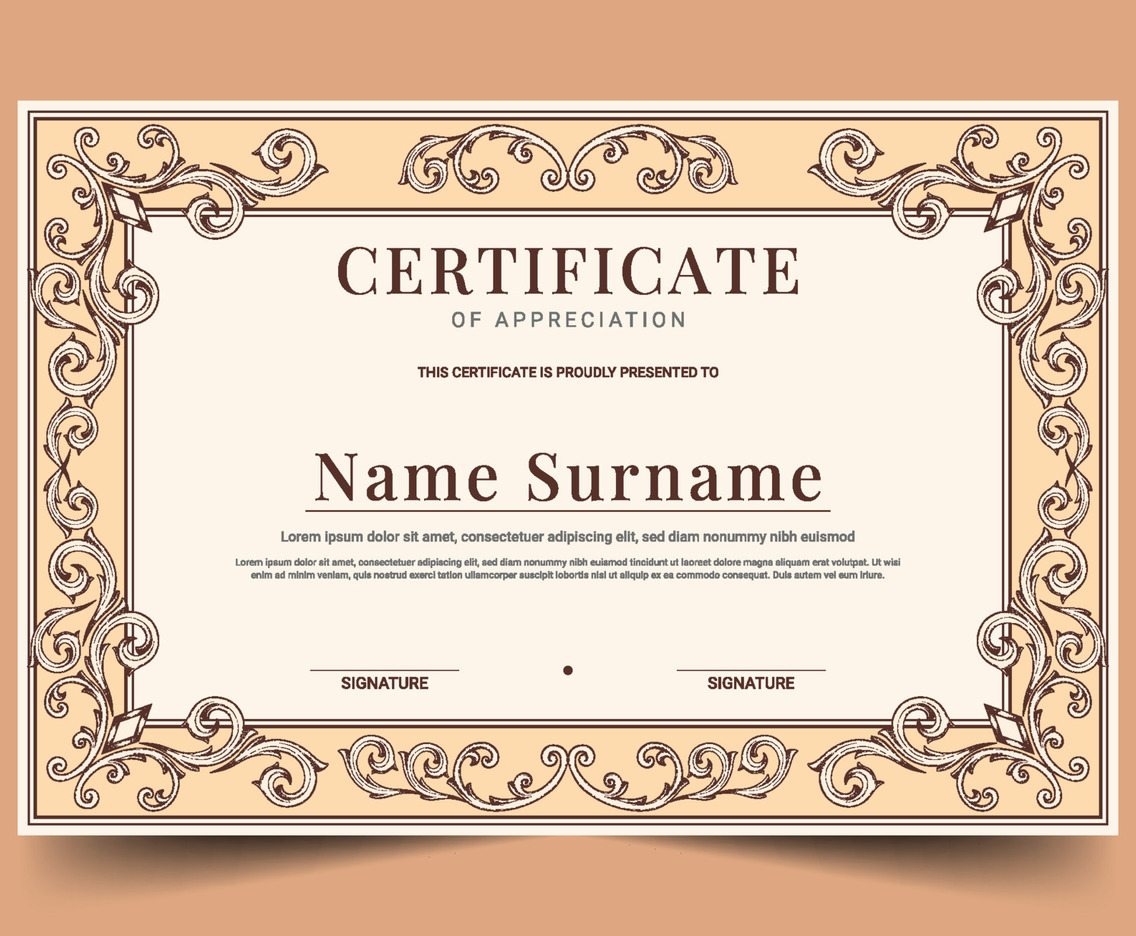 Victorian Classic Certificate Template