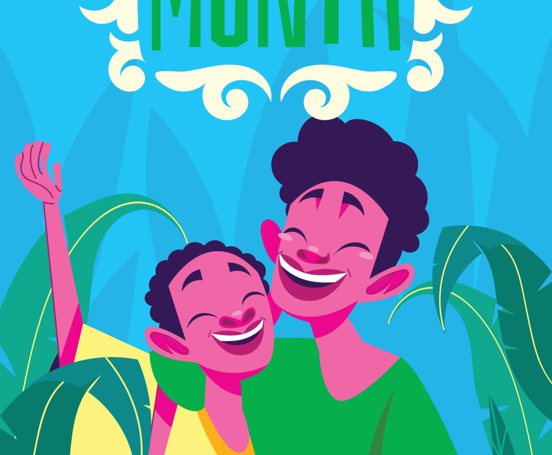 Happy African Kids in Blak History Month