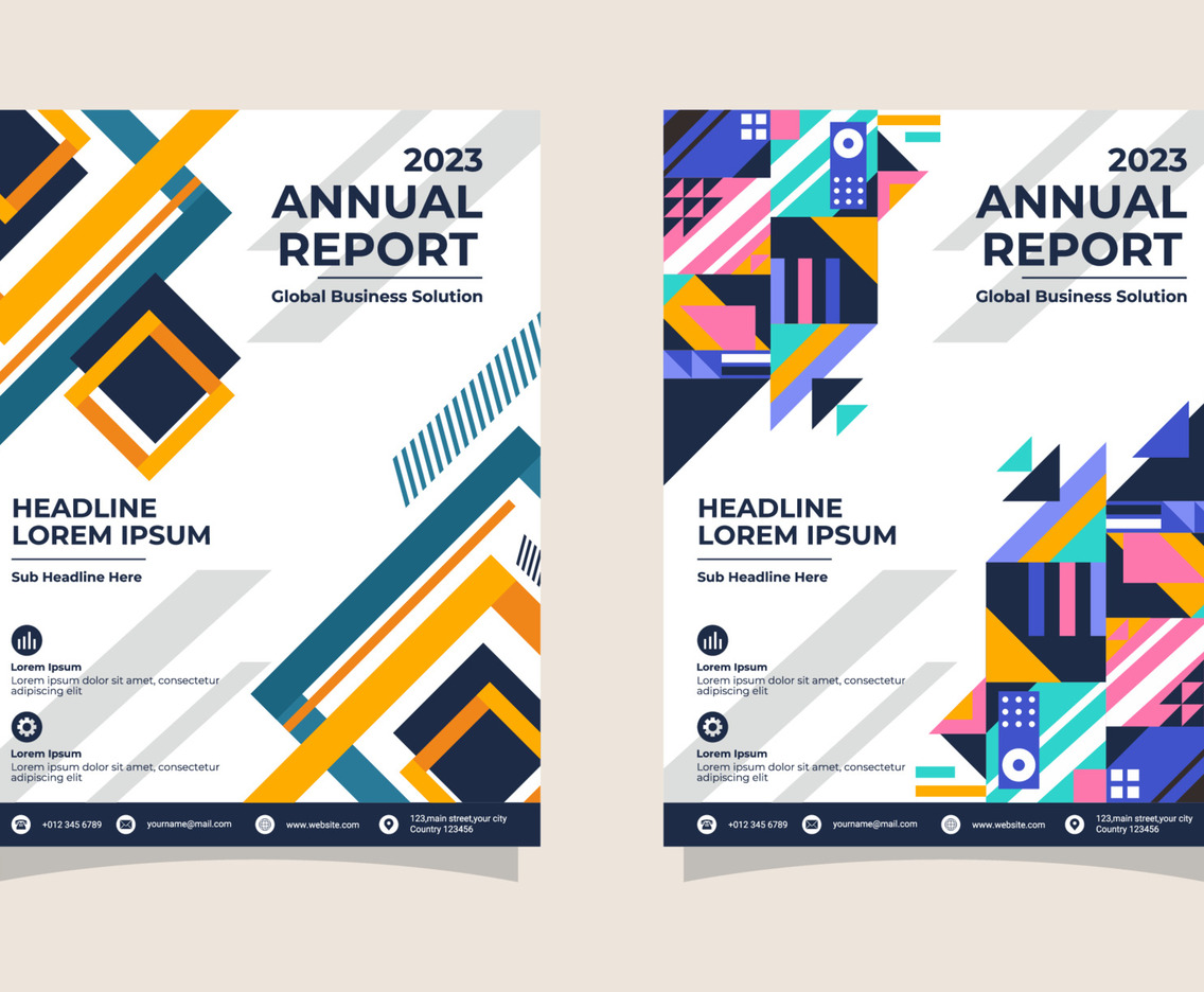 Business Annual Report Template Design