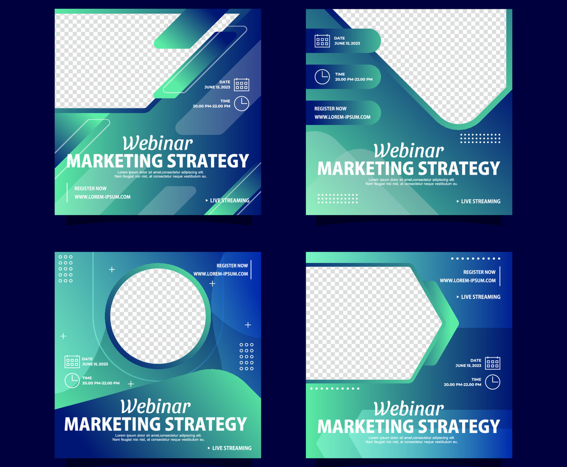 Online Webinar Social Media Template