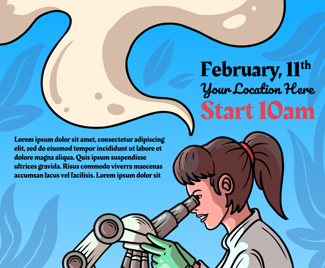 International Day Of Women And Girls In Sciences Poster