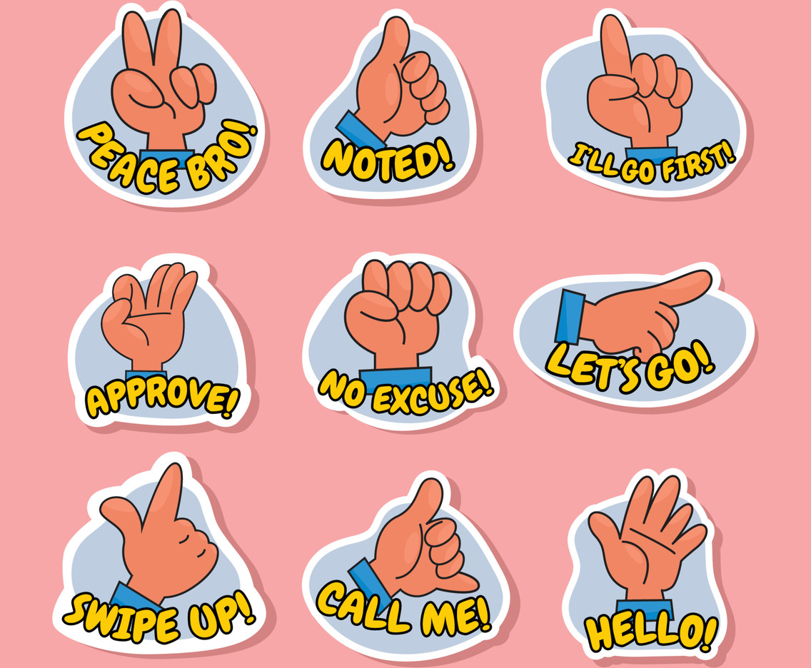 Sticker Chat Action Design