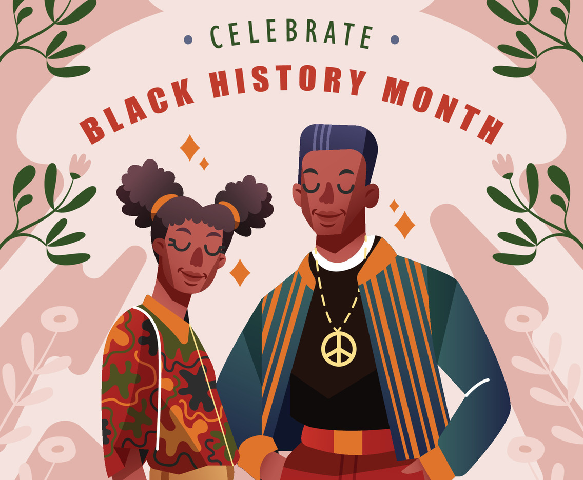 African American Couple Celebrating Black History Month