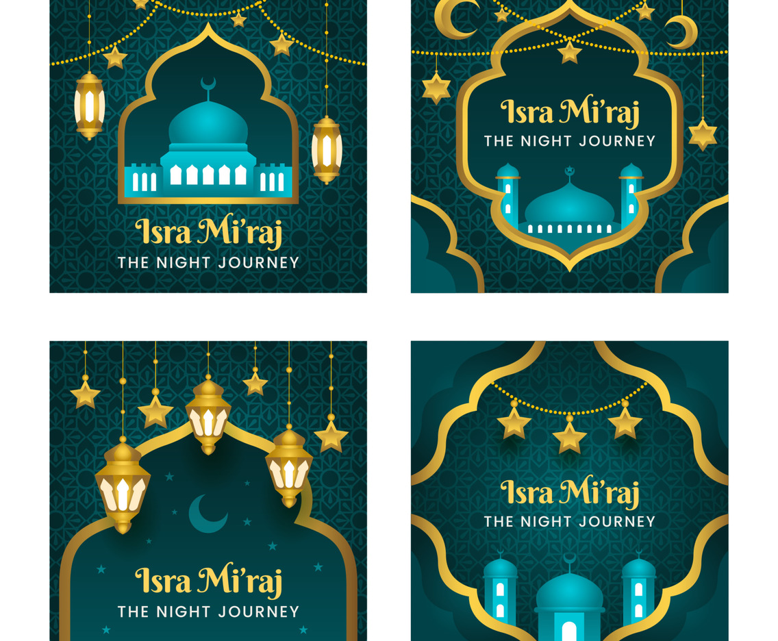 Isra Mi'raj Social Media Post Collection