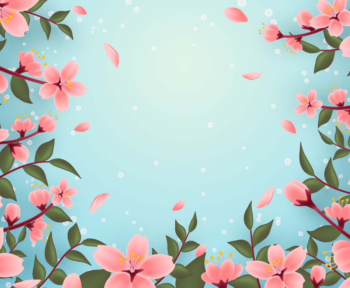 Peach Blossom Background