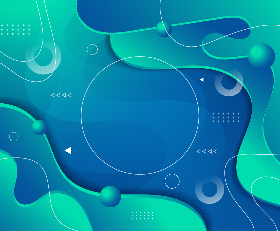Blue and Green Combo Abstract Background
