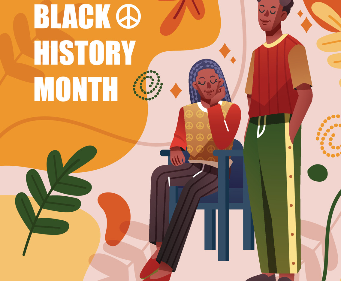 An African American Teenager Celebrating Black History Month