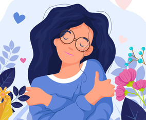 Woman Self Care Concept
