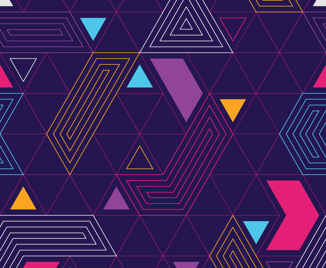 Colorful Geometric Seamless Pattern