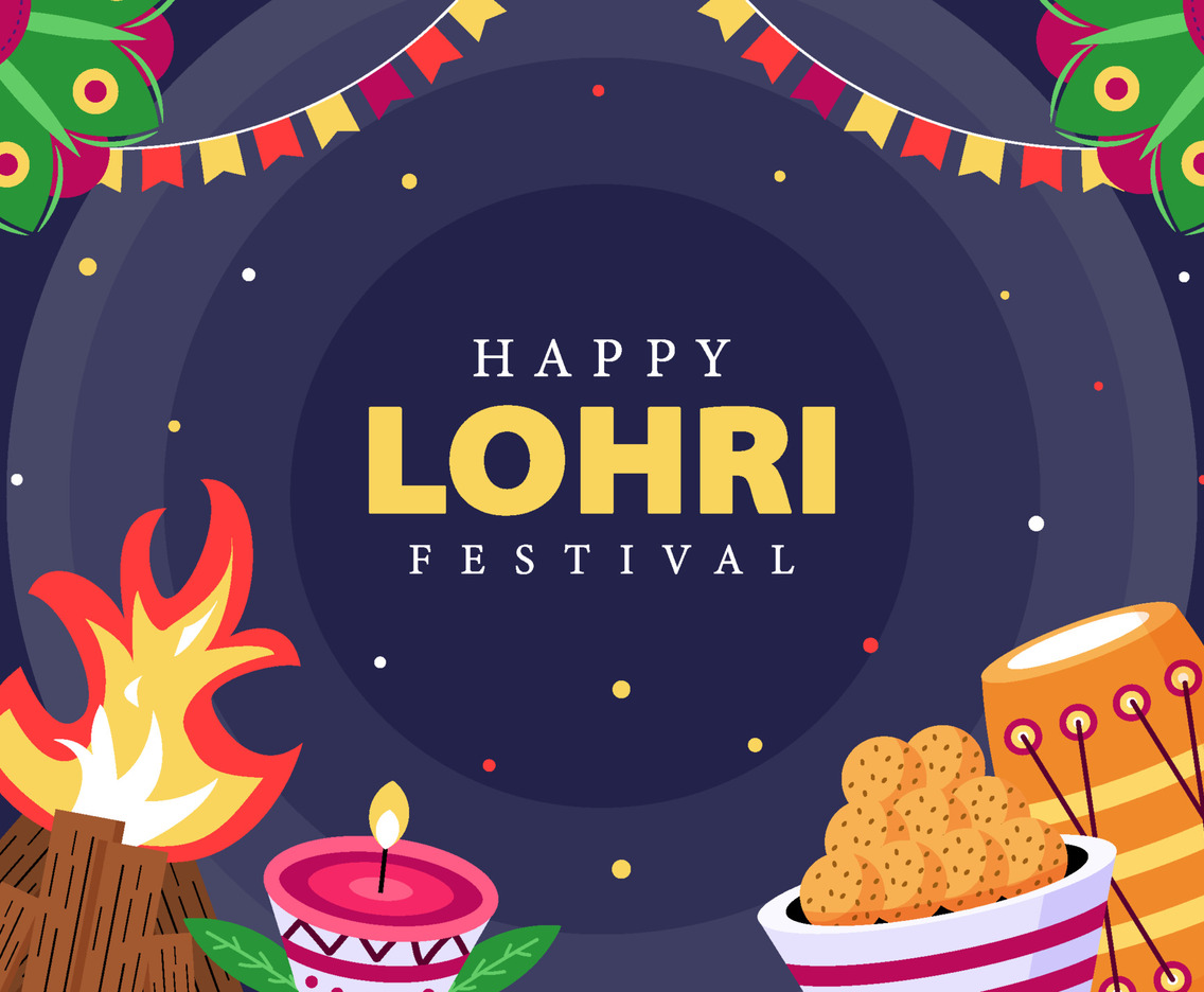 Happy Lohri Festival Background