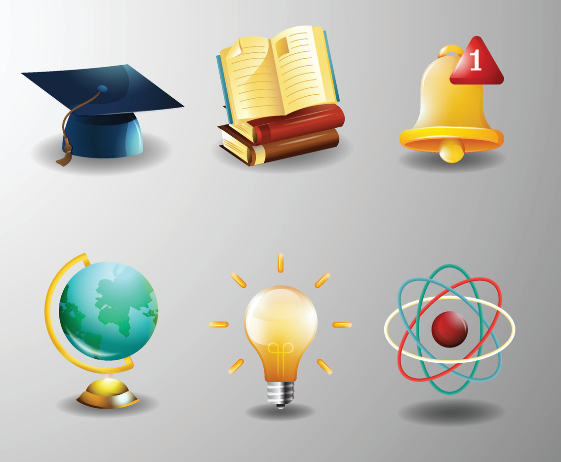 Education Application Icon in 3D