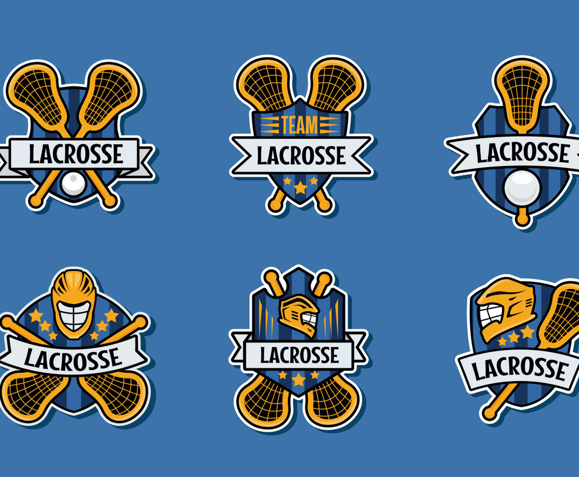 Sport Lacrosse Logo Set