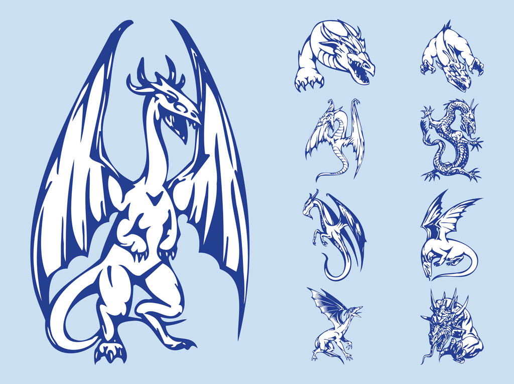 Dragons Graphics Set