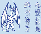 Dragons Graphics Set