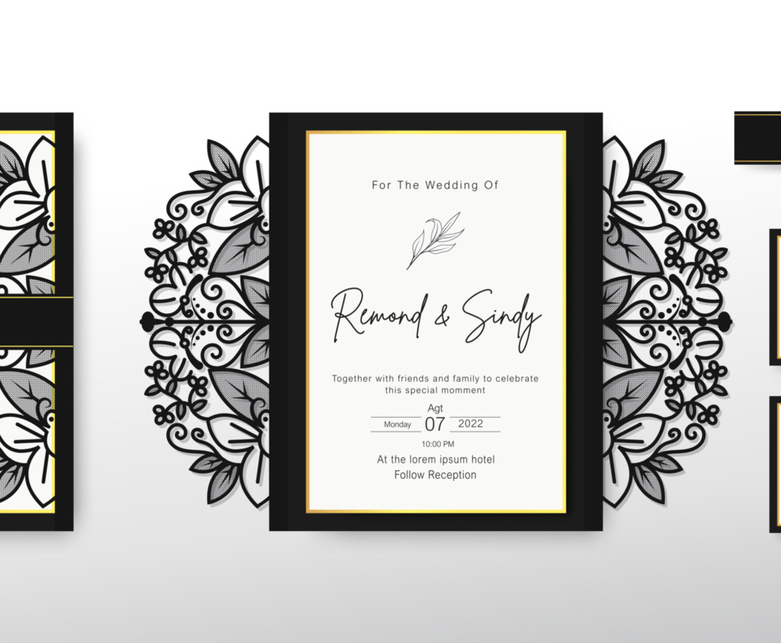 Modern Formal Wedding Invitation Template