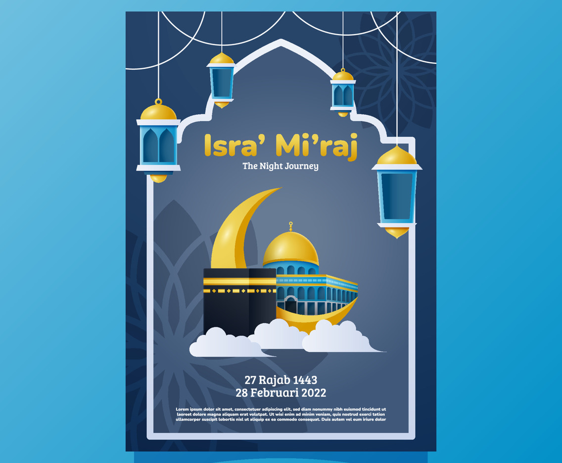 Isra' Mi'raj Poster Template