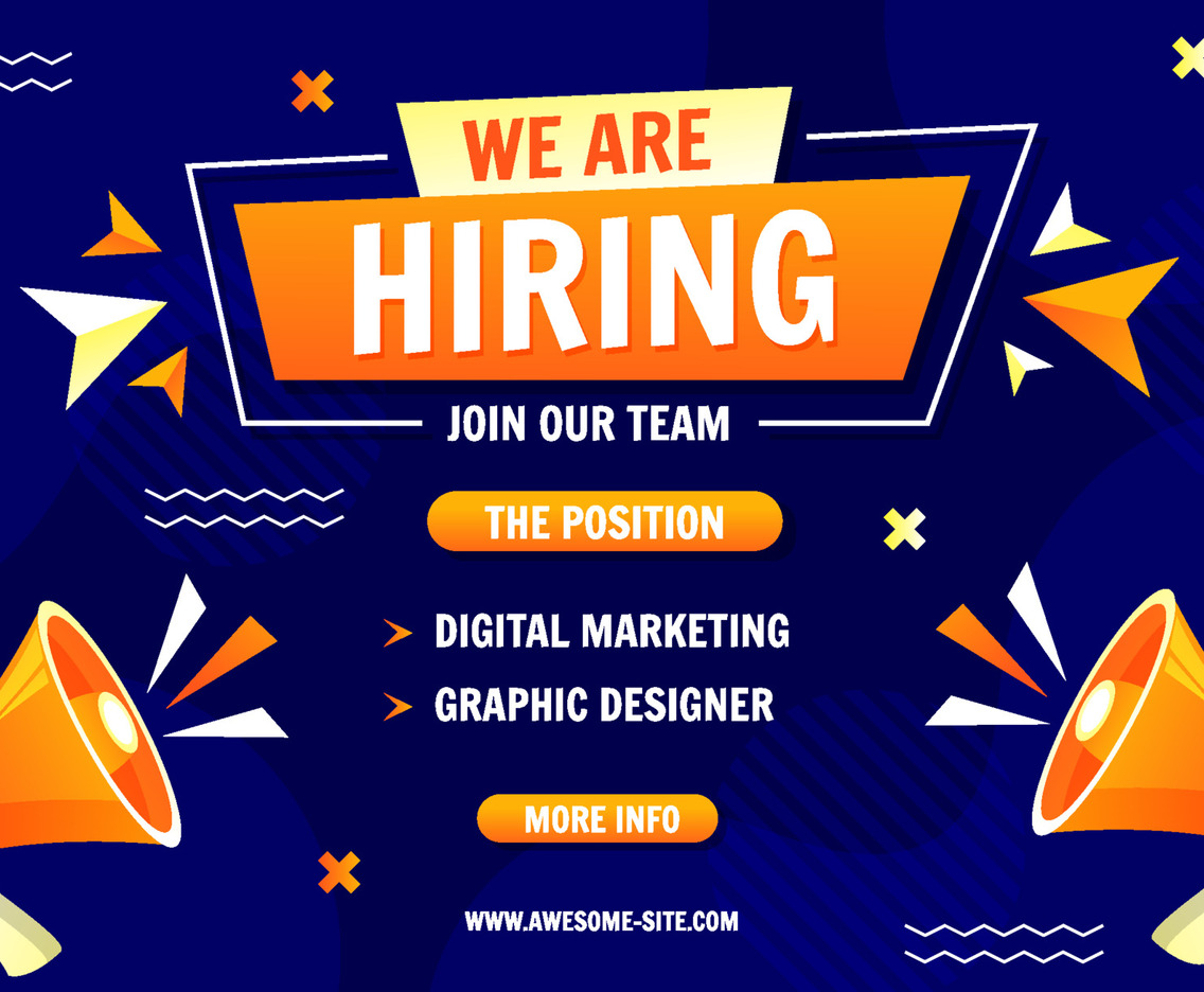 We Are Hiring Poster Template