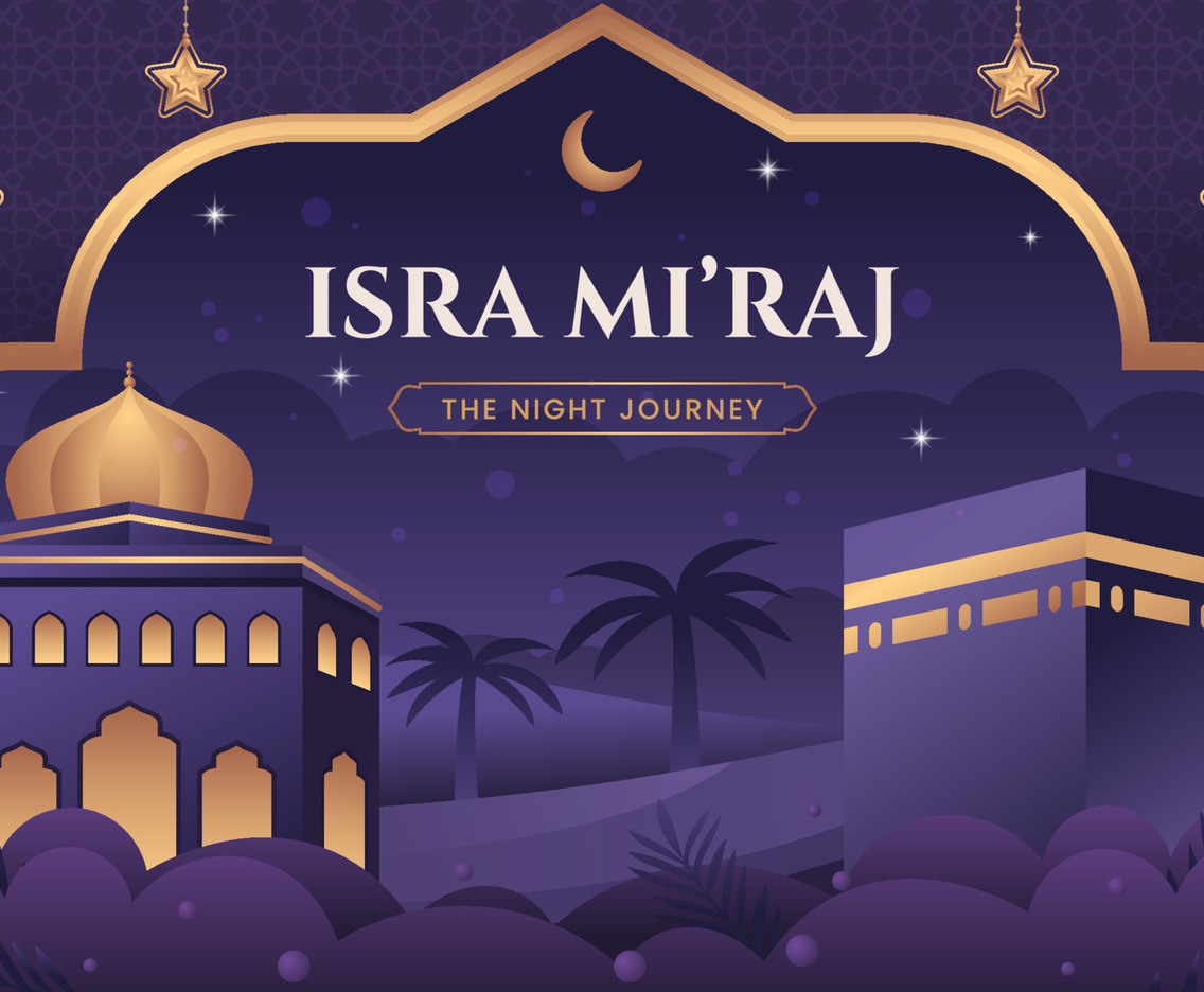 Isra Miraj Background Concept