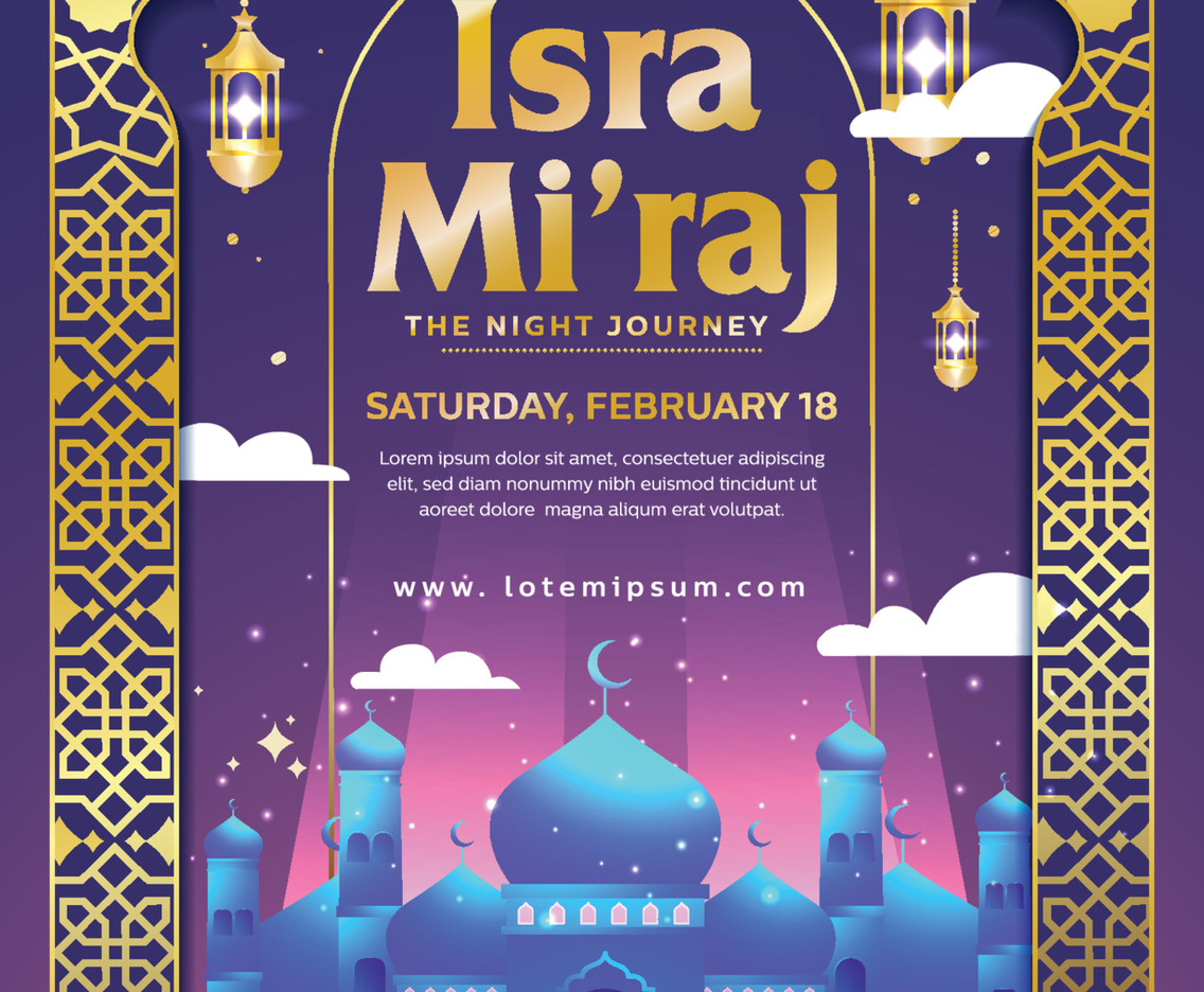 Isra mi'raj Poster Template