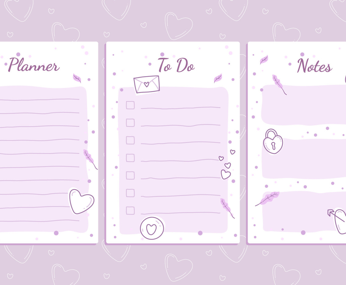 Stylish Cute Valentine Journal Template