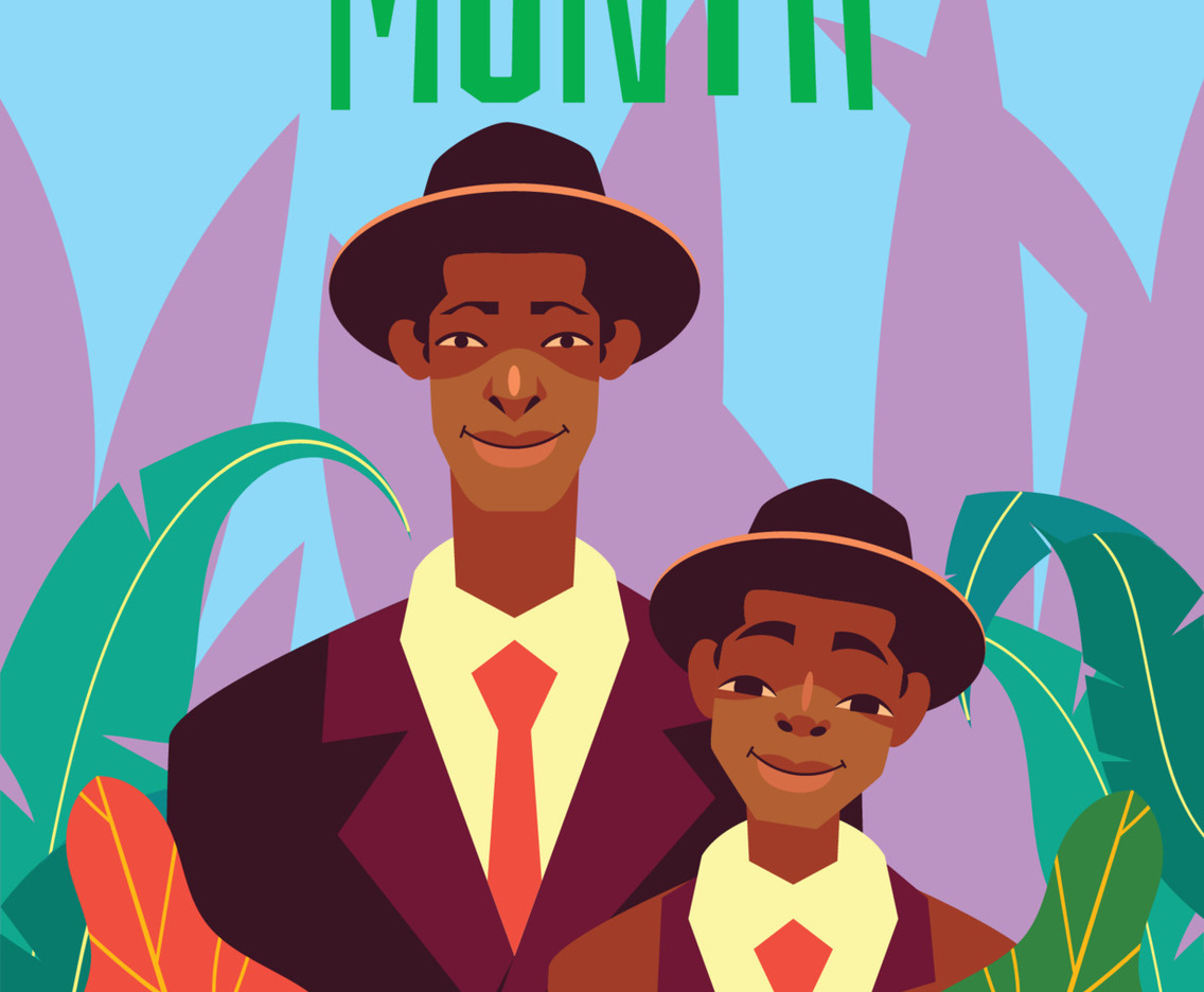 African Two Brothers with Casual Suit