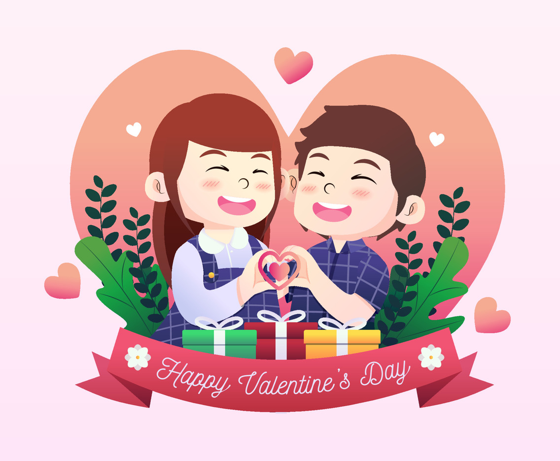 Valentine's Day Couple Character Concept