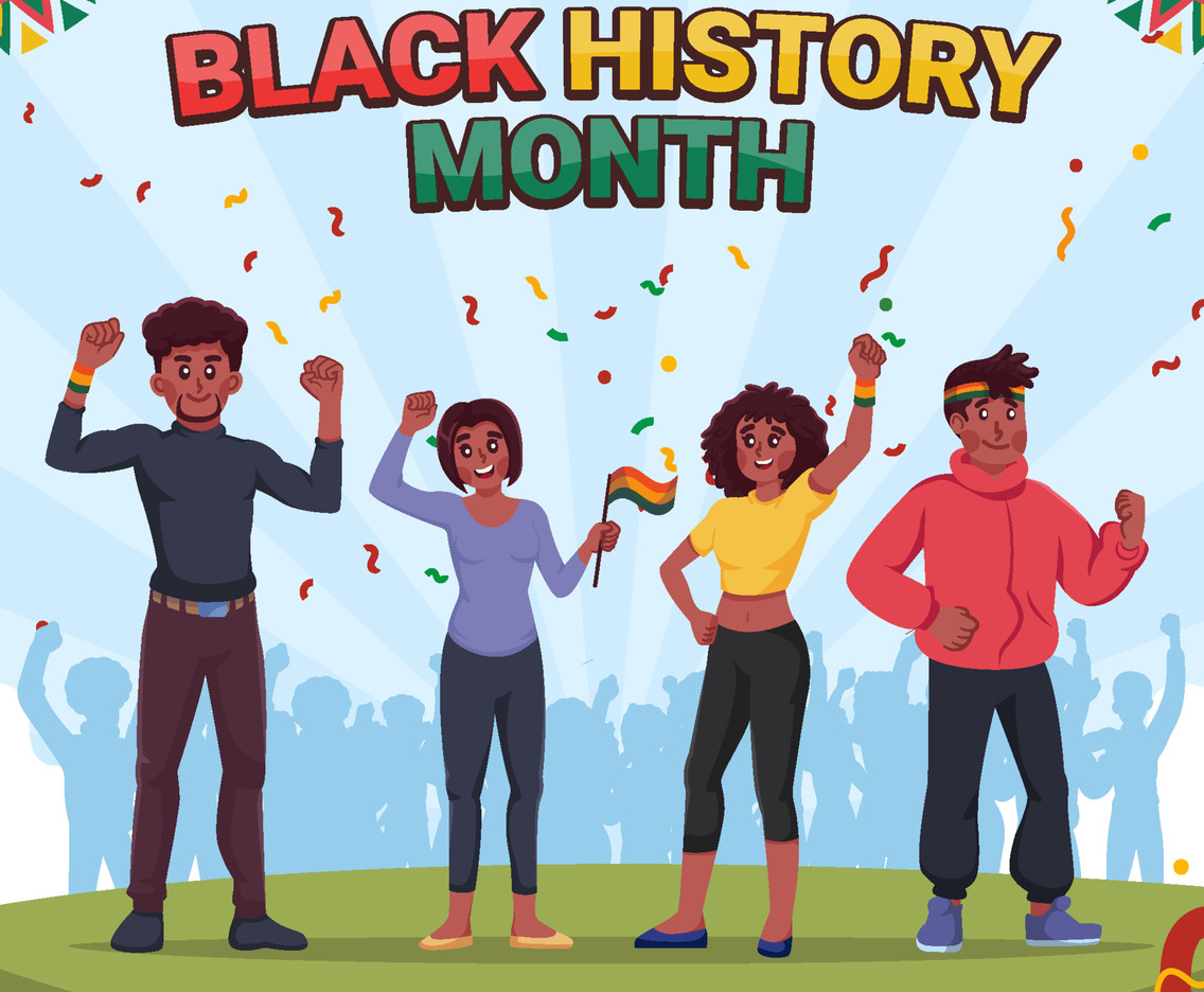 Black History Month People Character Set Collection