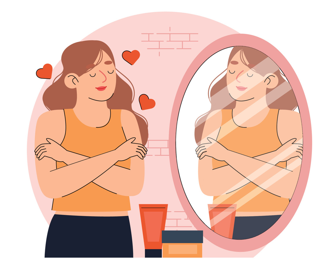 Hight Self-Esteem Concept